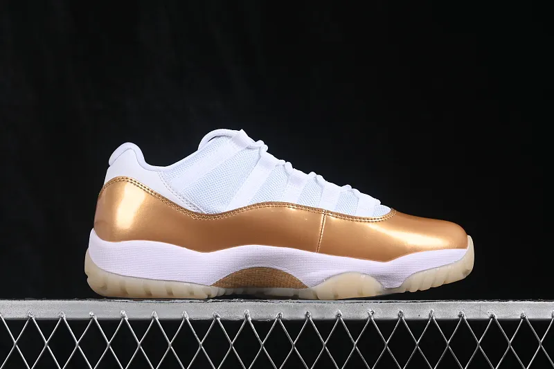 All categories Air Jordan Jordan series basketball shoes Air Jordan 11 Air Jordan 11 Low "Metallic Gold" AJ11 Joe 11 Platinum AH7860-102